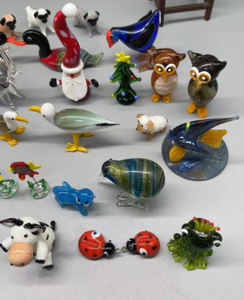 ของตกแต่งโต๊ะทำงาน งานฝีมือ DIY ของตกแต่งขนาดเล็ก รูปสัตว์แก้ว ของประดับตกแต่งรูปกบ <span class=keywords><strong>เต่า</strong></span> ดอกไม้ นก เปลือกหอย - Product Image 3