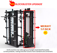 Máquina Smith Multifuncional Profesional XINRUI para Gimnasio con Logo Personalizado y Columna de Pesas