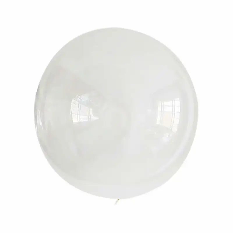 Globos redondos de látex de Mylar de 18 pulgadas, venta al por mayor, globos de burbujas transparentes BOBO para decoración de fiesta de cumpleaños