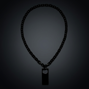 Collier chaîne à maillons vintage fait main, bijoux en corne de couleur naturelle écologiques, 90 cm, classique, unisexe, non toxique, pour anniversaires - Product Image 3