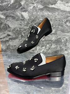 Mocasines Negros de Satén con Pedrería para Hombre 2026, Inspirados en Diseñadores, con Cristales, Sin Cordones, para Vestir, Formales, para Boda - Product Image 6
