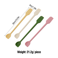 Mini spatule double face en silicone de qualité alimentaire, racloir pour bocaux et bouteilles, racloir pour produits cosmétiques, cuillère résistante à la chaleur pour la pâtisserie et les soins de beauté