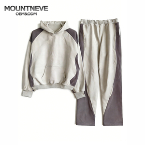 <span class=keywords><strong>Tuta</strong></span> Sportiva Primaverile <span class=keywords><strong>con</strong></span> Cappuccio per Uomo, Logo Personalizzato, 100% Cotone Traspirante ed Ecologico, Tasche Laterali, Leggera e Patchwork - Product Image 2