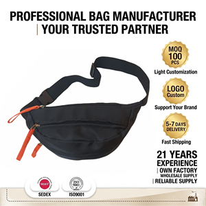 Bolso Bandolera Deportivo Oxford para Hombre, Riñonera Cruzada con Logotipo, Riñonera de Cintura para Correr - Product Image 1