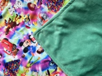 Couverture bébé Babylovey 70*100 cm en minky à pois, double couche, couverture sensorielle en peluche à pois pour nouveau-né et nourrisson
