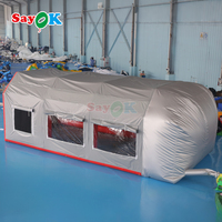 Station de travail Sayok cabine de peinture gonflable automobile tente de peinture de salle de pulvérisation avec prix d'usine