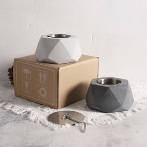 Chimenea Pequeña de Escritorio, Calentador de Alcohol con Fuego Real, Diseño de Diamante, Creativa, para Interiores y Exteriores, Oficina - Product Image 3