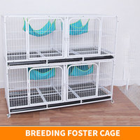 Grande cage pour chat en fil métallique soudé, plusieurs tailles, pas cher, pour l'élevage de chats, petite cage pour animaux de compagnie