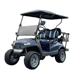Zee Blauw 4 Wheel Drive Elektrische Golfkar Straat Legale Golf Buggy Smart Roadster Elektrische Golfauto Geschikt Voor Het Hele Gezin