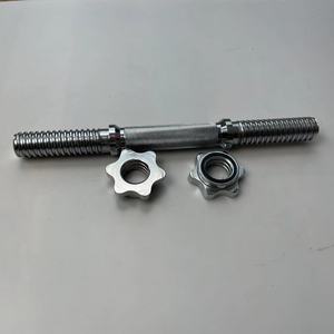 Steel Threaded Dumbbell <strong>Handles</strong> Fit 1 Inch Standard <strong>Weight</strong> Plate - Product Image 3