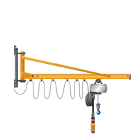 Grue à flèche articulée murale portable de 1 tonne pour atelier
