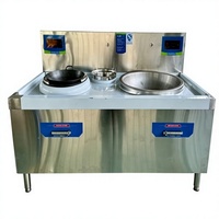 Cuisinière à induction multifonctionnelle Commercial One Steam One Fry pour la cuisine