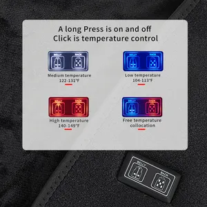 Winter Vrouwen Mannen Usb Opladen Intelligente Verwarming Heren Vesten Warm Houden Plus Jassen Groothandel Ver Infrarood Outdoor Kraag