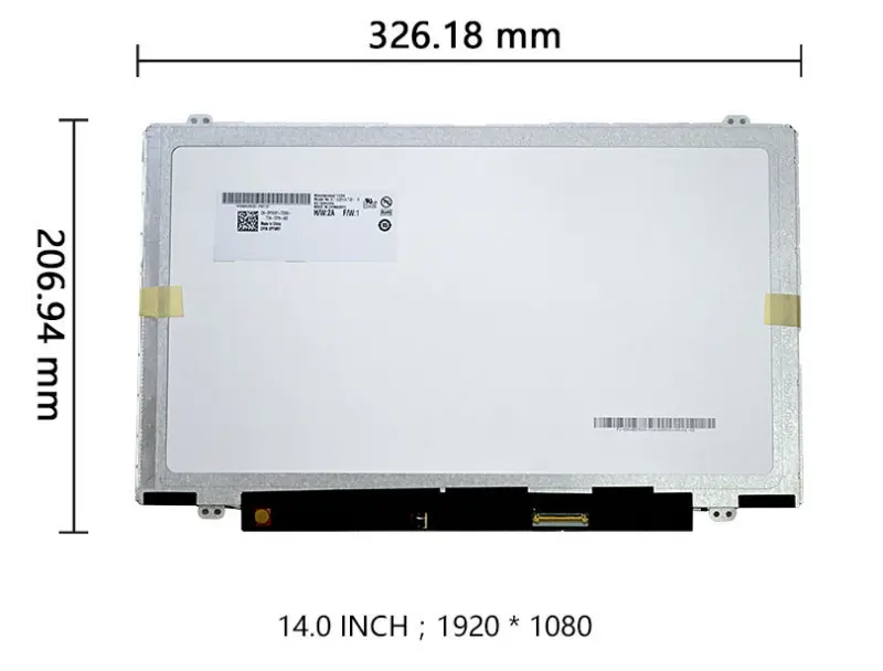 14,0 pulgadas N31 V8.0 V8.1 1366x768 TFT LCD panel pantalla piezas de repuesto montaje y reemplazo