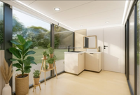 Maison préfabriquée sur roues, bungalow avec salle de bain, maison capsule miniature de luxe en acier pour camping et parc de vacances
