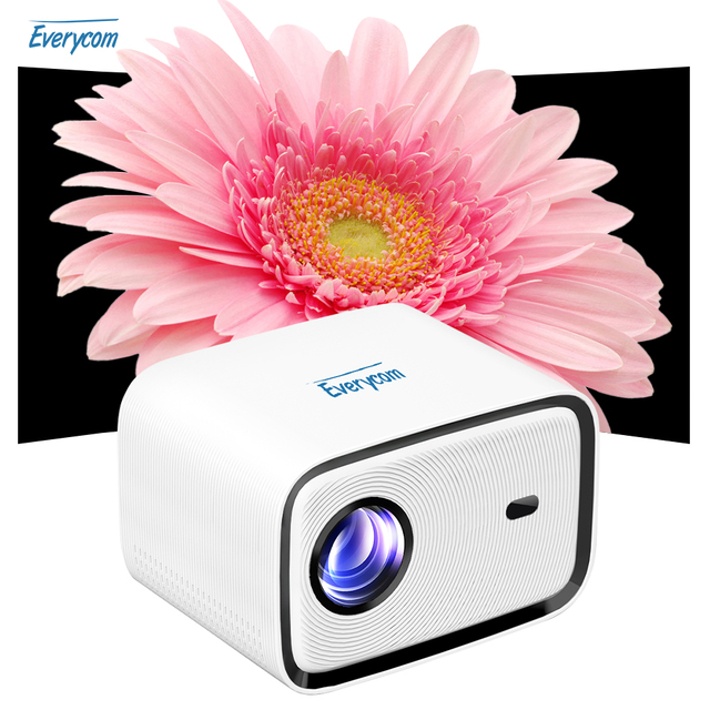 2024 New Mini LED Projector with Native 4K 1080p Resolution High Brightness 400ANSI Lumens Android 12 for Home Theater