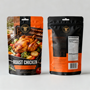 Bolsa con Cierre para Pollo Asado Caliente, Impresión Digital Personalizada <span class=keywords><strong>de</strong></span> Alta Calidad, Apta para Microondas - Product Image 1