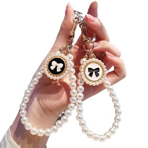 Pendentif <span class=keywords><strong>perle</strong></span> lanière étui de <span class=keywords><strong>téléphone</strong></span> portable accessoires chaîne Transparent fixe carte Clip poignet Niche tempérament féminin - Product Image 5