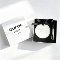 Diffuseur d'huiles essentielles en pierre céramique parfumée suspendu avec logo personnalisé pour la maison