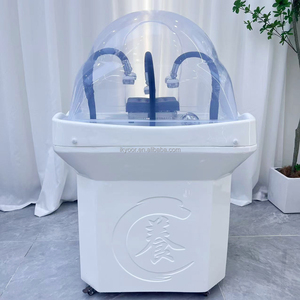 Lit de shampooing portable Adiustahle Thai <span class=keywords><strong>6D</strong></span> pour la thérapie capillaire, bac à shampooing pour spa capillaire, bac à shampooing mobile détachable - Product Image 5