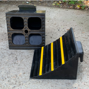 Heavy Duty 250*250*190MM Portable Rubber Car Stopper、CEゴムホイールぎっしり - Product Image 2