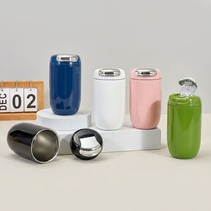360ml 316 Stainless Steel <b>Insulated</b> <b>Coffee</b> <b>Mug</b> Dual Use Flip Lid Portable Travel Tumbler Reusable Thermal <b>Coffee</b> Cup For Outdoor - Product Image 1
