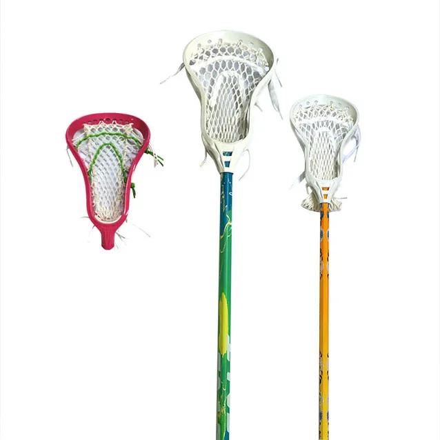 Better Sports Männer Frauen Lacrosse kompletter Stick mit Mesh Pocket Attack Mittelfeld Lacrosse Stick