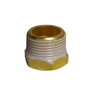 High Quality Brass 3/4*1/2 Inch Waterproof Glue Threaded Pipe Fitting Hex Bushing