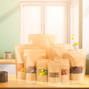 <span class=keywords><strong>Bolsas</strong></span> con cremallera para embalaje de café personalizado, válvula artesanal a prueba de olores, cremallera <span class=keywords><strong>Doypack</strong></span>, <span class=keywords><strong>bolsas</strong></span> de papel <span class=keywords><strong>Kraft</strong></span> marrón de 500g, herméticas - Product Image 2