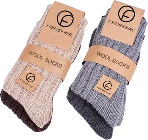 Mùa Đông Mùa Thu Thương Hiệu Tùy Chỉnh Logo Dài Unisex Alpaca Vớ Len Nam Giới Phụ Nữ