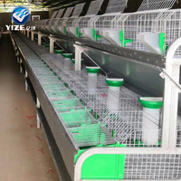 Großer automatischer Kaninchenkäfig für den Innenbereich, industrieller Kaninchenkäfig zum Verkauf, kommerziell, europäisch, mit Nistkasten, heiß begehrt in Europa, Legehennenkäfig