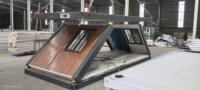 Maison mobile préfabriquée en bois et acier de type Z pliable, conteneur plat, camping, bureau