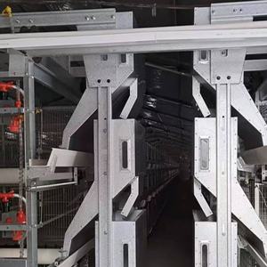 Cina professionale produttore di <span class=keywords><strong>Design</strong></span> 3 Tiers H tipo grande carne di carne di pollo allevamento di pollo gabbia batteria per la vendita - Product Image 2