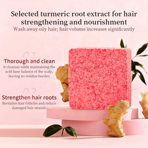 10% de réduction en gros – Barre de shampoing solide naturelle au curcuma <span class=keywords><strong>LU</strong></span> pour peaux grasses, emballage cadeau, savon pour cheveux, à revendre - Product Image 3