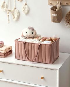Panier de rangement pour couches de bébé respirant et lavable, organisateur portable pour voiture - Product Image 2