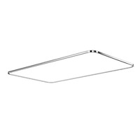 Plafonnier LED Bauhaus, panneau lumineux ultra fin 1,6 cm, finition chromée sans soudure pour salon, chambre à coucher