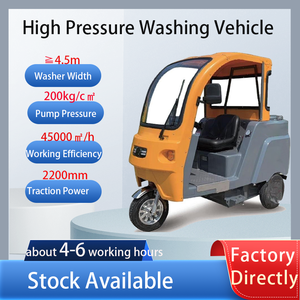 Dreirädriges Hochdruck-Straßenreinigungsfahrzeug mit Sprühgerät 48V Stadtstraßen-Gehweg-Waschmaschine mit Wassertank - Product Image 2