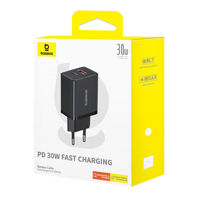 PD Charger 30W USB Type C Fast Charger QC3.0 USB C Quick Charge 3.0 Dual Port Phone Charge for iPhone 15 14 13 12 Macbook