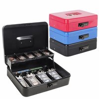 Caisse à monnaie avec compartiment pour espèces et serrure à clé sécurisée, modèle TC-01 par OEM