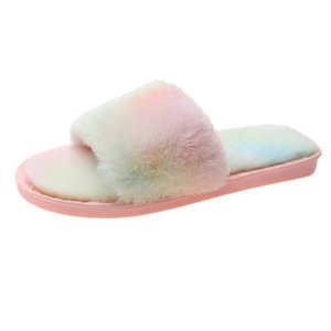 <span class=keywords><strong>Chaussons</strong></span> en peluche pour femmes, style tendance, semelle en EVA, doublure en peluche, doublure arc-en-ciel, <span class=keywords><strong>chaussons</strong></span> en laine, vente en gros, vente chaude en usine - Product Image 6