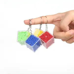 TXL06 giochi di Puzzle per bambini giocattolo antistress Rolling Marble Ball Intellect Maze 3D Cube Puzzle portachiavi Fidget Toys