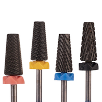 Ponceuse à ongles professionnelle 5 en 1, outils de manucure rotatifs, de qualité supérieure, en carbure noir, pour Salon, 1 pièce