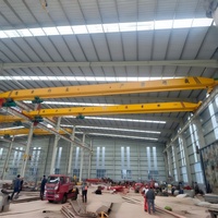 Pont roulant monopoutre de 0,5 à 32 tonnes avec commande au sol et à distance, alimentation triphasée, fournisseur chinois, prix de gros usine