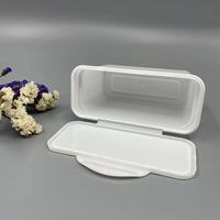 Boîte de rangement en plastique rectangulaire PP, couleur blanche, vide, pour lessive, capsules de savon, conteneur de rangement