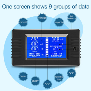 PZEM-015 USB Kỹ thuật số vôn kế công suất điện màn hình <span class=keywords><strong>LCD</strong></span> hiển thị xe Pin điện áp Meter coulometer 100a-500a 2M USB 120V - Product Image 2