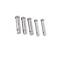 Threaded Piston Pin Long Shaft CNC Machined Stainless Steel Bright Uncoated 5mm Round Head Motor Axle Shaft