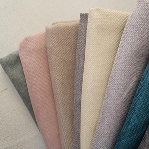 Vente chaude Canapé Doublure Tissu Meubles <span class=keywords><strong>Tissus</strong></span> 100% Polyester Poly Plain Lin Stock Canapé Tissu - Product Image 2