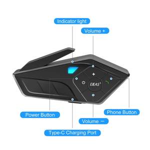 Casco de motocicleta EJEAS E1 PRO Bluetooth GPS MP3 compatible con sistema de intercomunicación ABS material impermeable auricular micrófono - Product Image 4