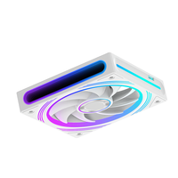 Refroidisseur liquide pour boîtier PC panoramique LOVINGCOOL FL-360 avec double effet lumineux intégré, ventilateur ARGB 120 mm à rotation avant-arrière, échantillon disponible
