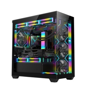 Nuovo arrivo all'ingrosso custodia per Pc <span class=keywords><strong>Super</strong></span> compatibile custodia da gioco custodie e torri in vetro temperato Micro ATX custodia per Computer per PC - Product Image 1